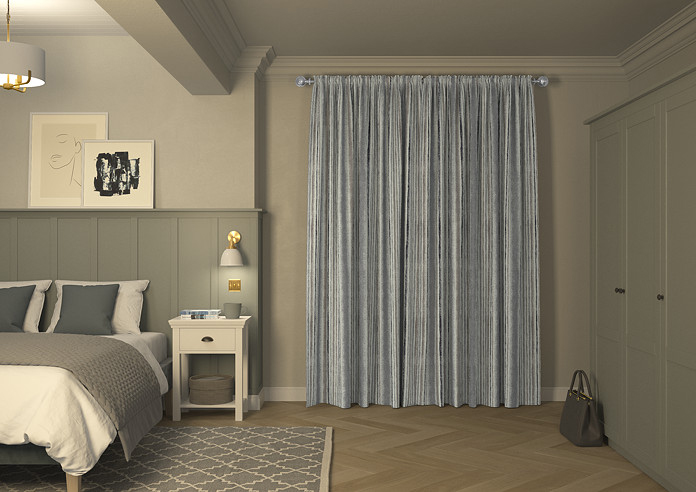 Guarda Stripe, Grey - Made to Measure Curtains - Image 7
